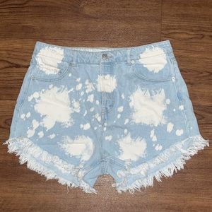 Wild Fable Bleached High Waisted Shorts